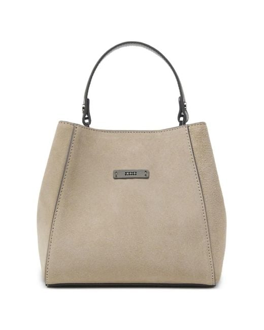 Peserico Natural Suede Tote Bag