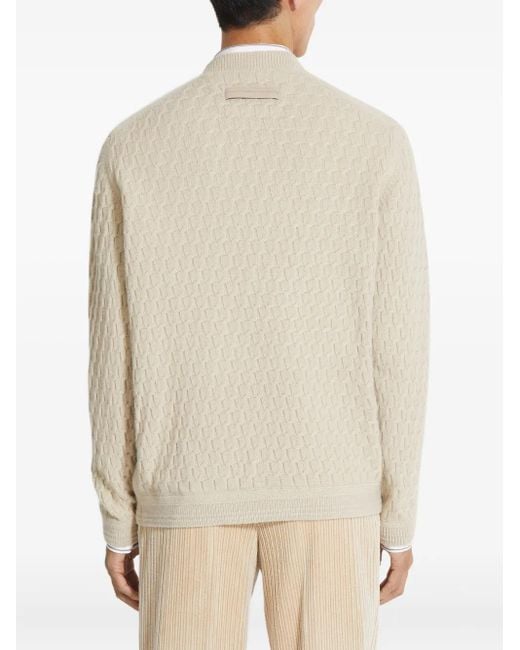 Zegna Oasi Trui Met V-Hals in het White voor heren