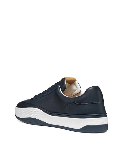 Geox Blue Dynamia Lace-Up Platform Sneakers for men