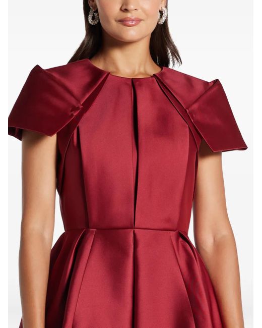 Dice Kayek Maxi-Jurk Met Geplooide Schouders in het Red