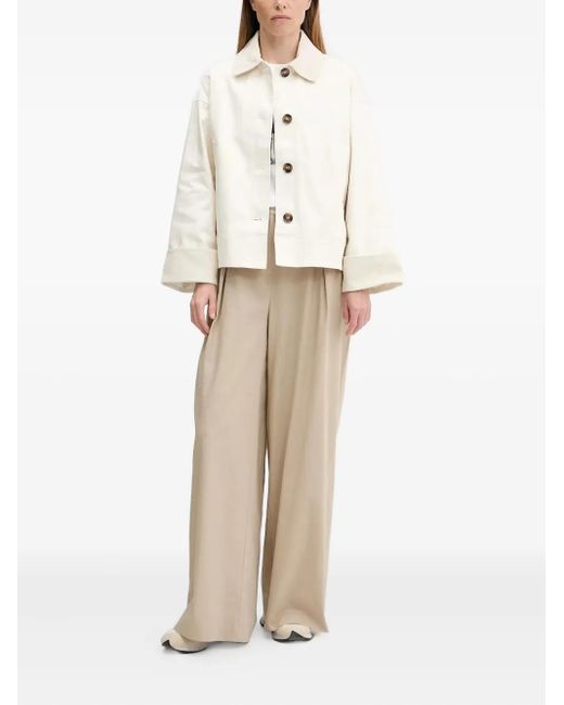 Barbour Natural Abbey Corduroy-Collar Jacket