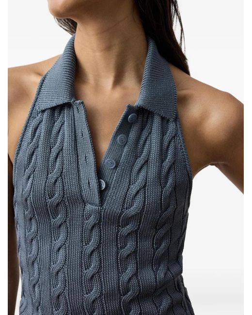 Ralph Lauren Blue Cable-Knit Sweater