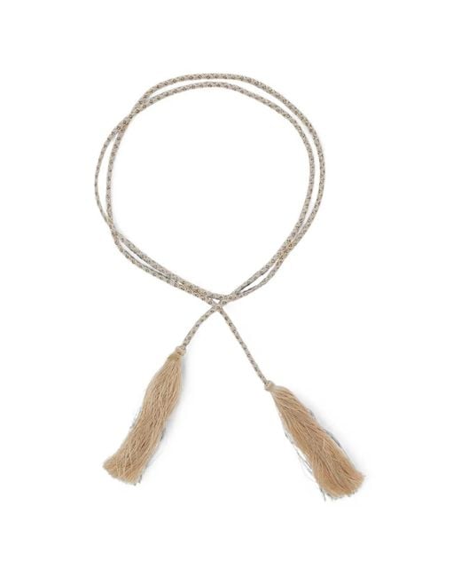 Forte_forte Natural Braided Tassel-Detail Belt