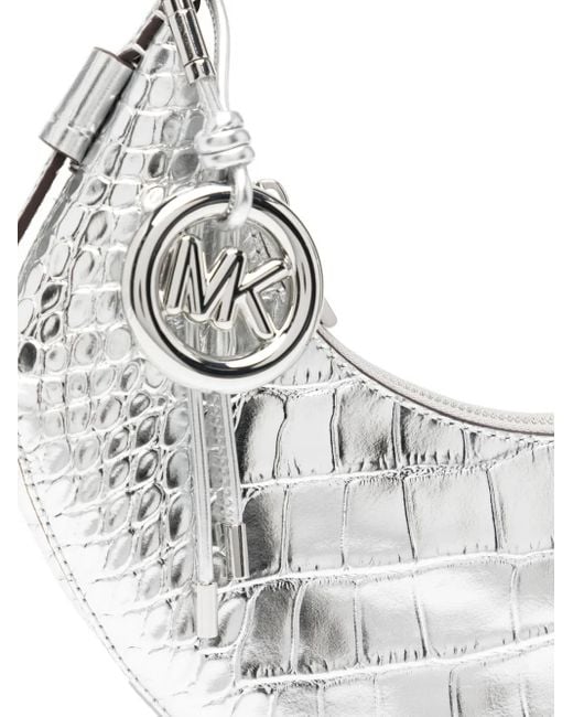 Michael Kors White Medium Koa Shoulder Bag
