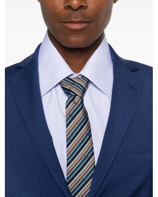 Luigi Bianchi Blue Single-Breasted Suit for men