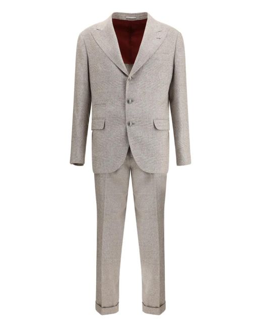 Brunello Cucinelli Gray Suit for men