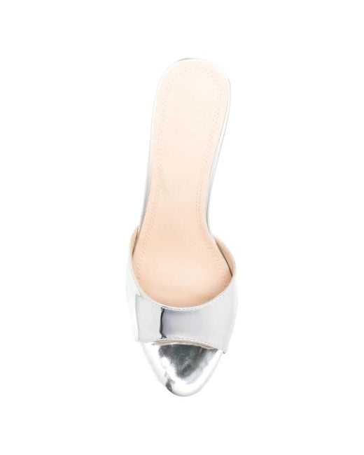 Twentyfourhaitch White Warsaw Open-Toe Sandals
