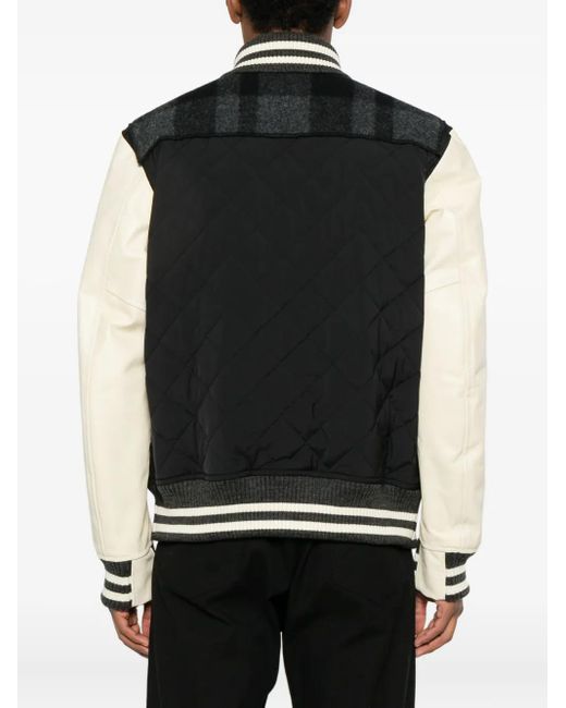 Junya Watanabe Black Check Panelled Jacket for men