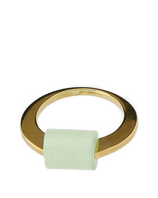 Aliita Green Bague Deco Cilindro