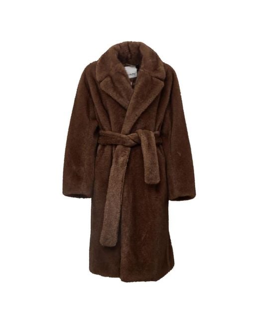 Abrigo Con Cinturón Max Mara de color Brown