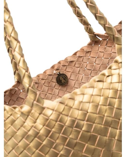 Dragon Diffusion Natural Handtasche Mit Flechtmuster