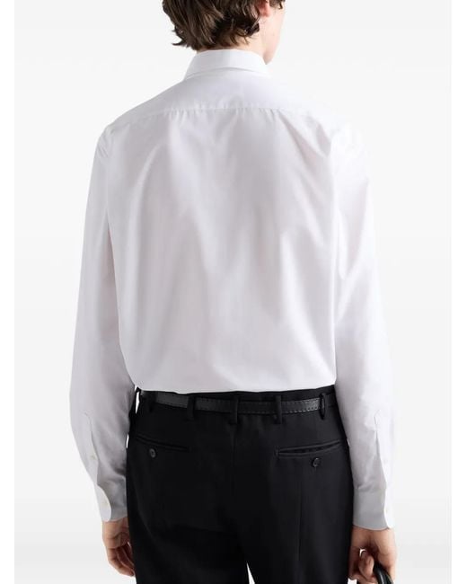 Prada White Cotton Shirt for men