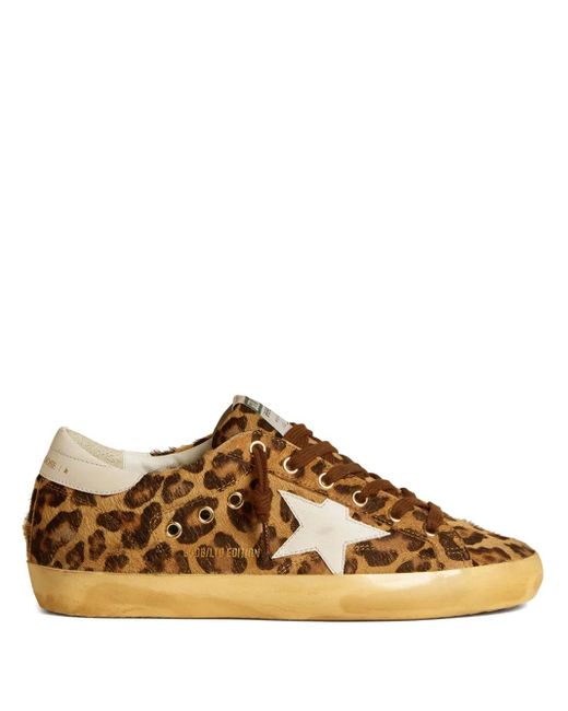 Golden Goose Deluxe Brand Brown Super Star Sneakers