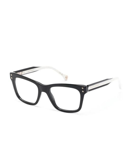 Carolina Herrera Black Square-Frame Glasses