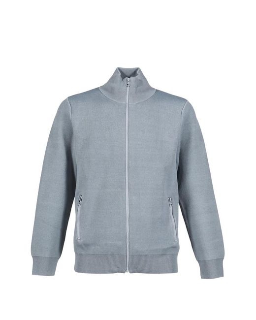 ryaw Blue Thermo Zip-Up Sweater for men