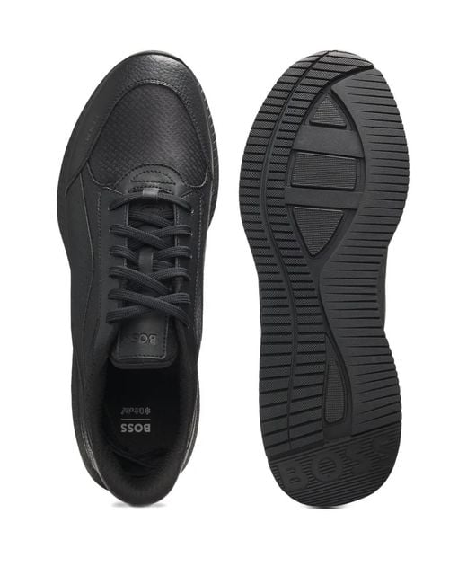 Baskets Perforées Boss pour homme en coloris Black