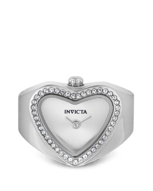 INVICTA WATCH White Montre Mini Ring 18.5 Mm À Ornements En Cristal