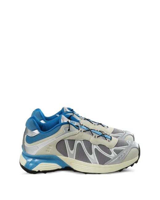 Salomon Blue Xt-Whisper Panelled Lace-Up Sneakers