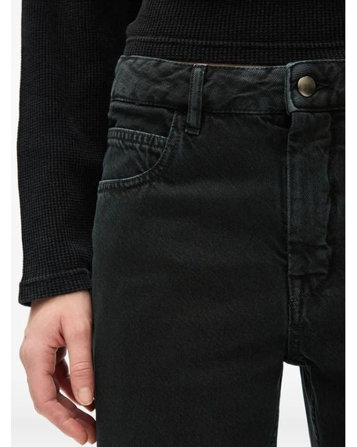 Ann Demeulemeester Vive Jeans Met Stonewashed-Effect in het Black
