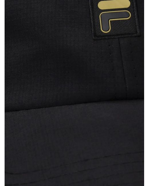 Fila Black Hylo Logo-Patch Cap for men
