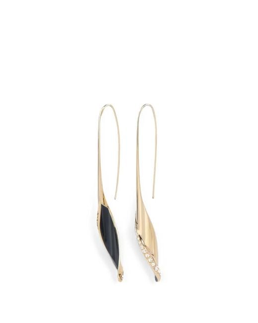 Balmain White Organic-Twist Earrings