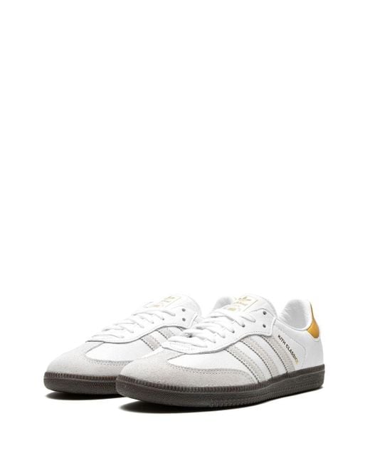 Adidas X Kith Samba "white/grey/gold" Sneakers
