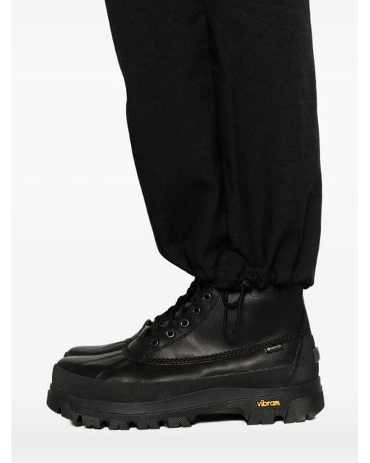 Y-3 Black Drawstring-Waist Pants for men
