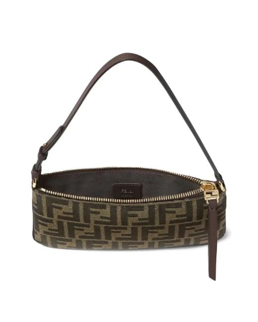 Fendi Brown "Baguette" Shoulder Bag