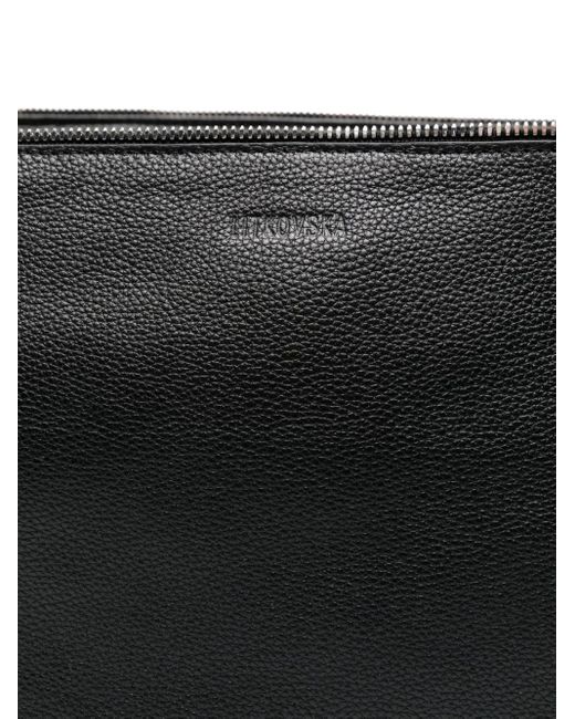 Litkovskaya Black Leather Shoulder Bag