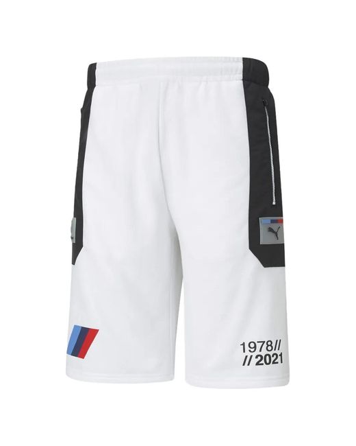 PUMA White X Bmw Motorsport Shorts for men
