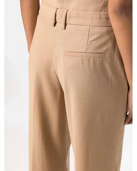 THE GARMENT Natural Straight-Leg Tailored Trousers
