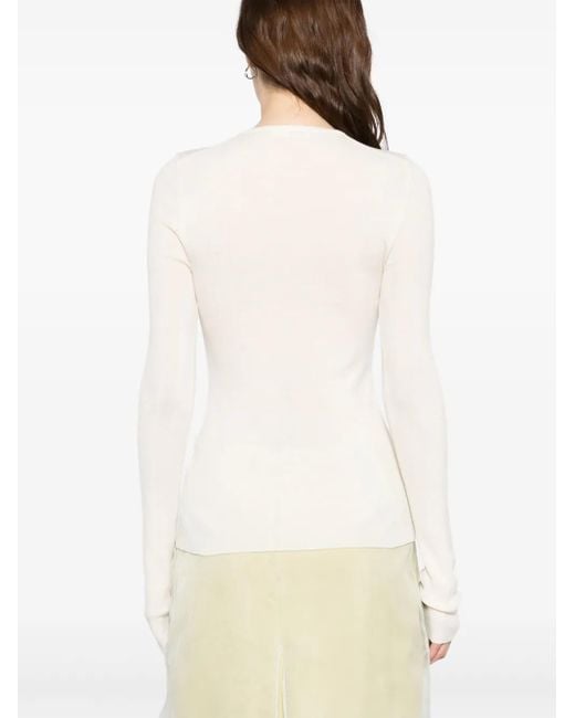 Khaite White Tania Top