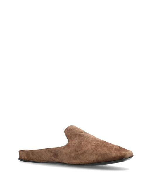 Max Mara Brown Mules Tessile Plates