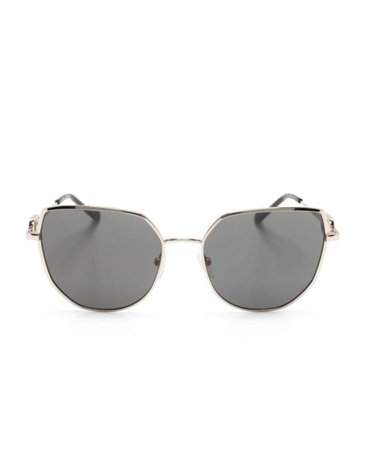 Liu Jo Gray Geometric-frame Sunglasses