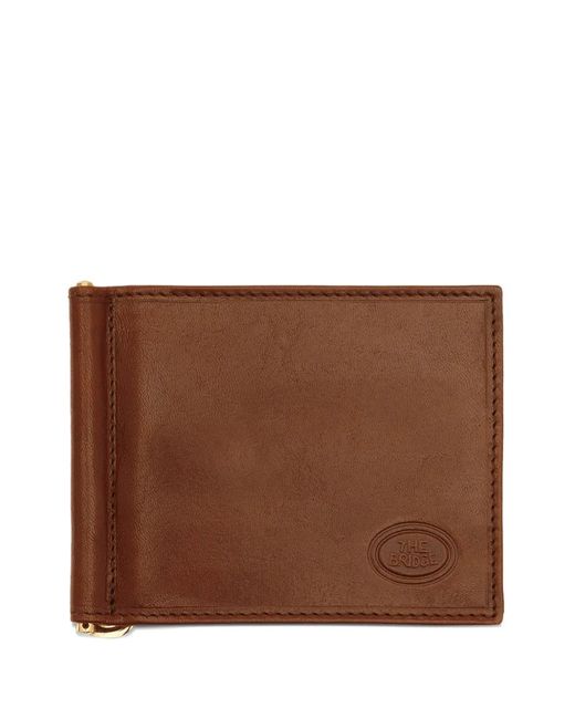 The Bridge Brown Story Leather Money-Clip Wallet for men