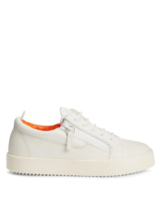 Giuseppe Zanotti White Nicki Leather Low-top Sneakers