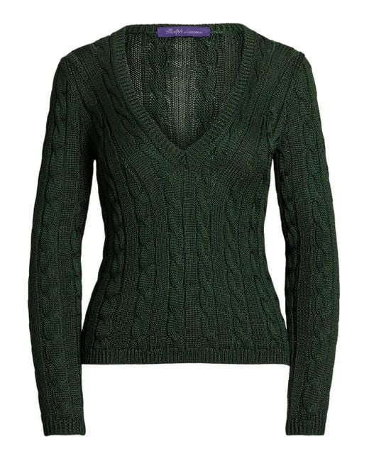 Ralph Lauren ケーブルニット セーター Green