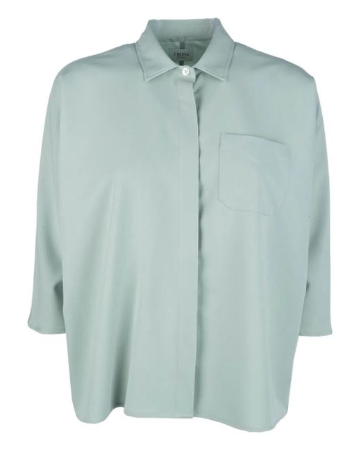 Cruna Blue Button-Up Shirt
