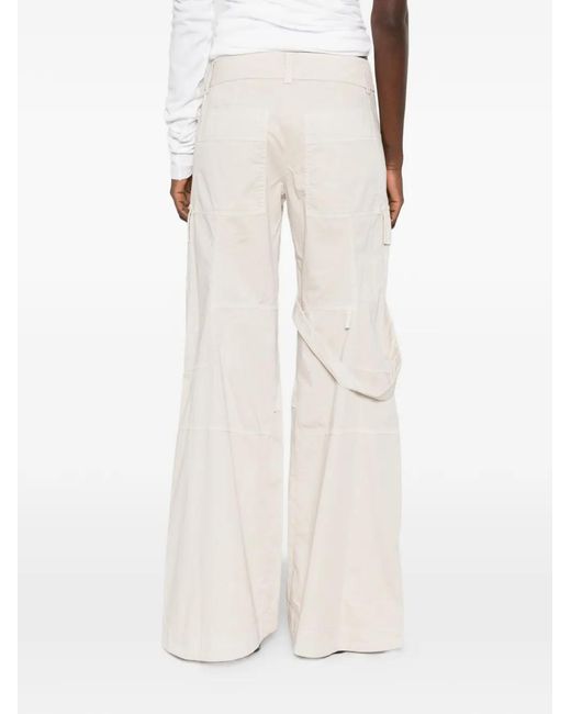 Seafarer White Strap Zip Trousers