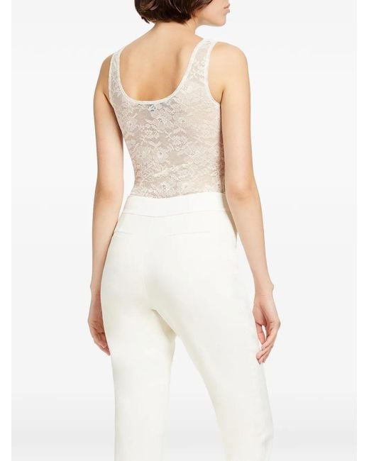 Toccin White Lila Lace Bodysuit