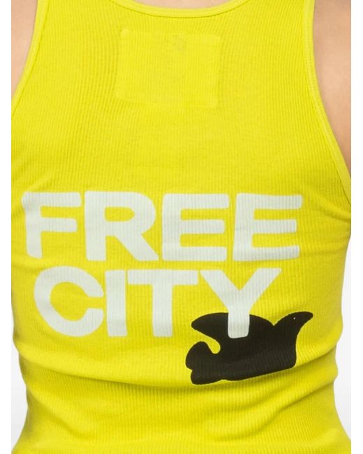 Freecity Yellow 1999 Graphic Tank Top