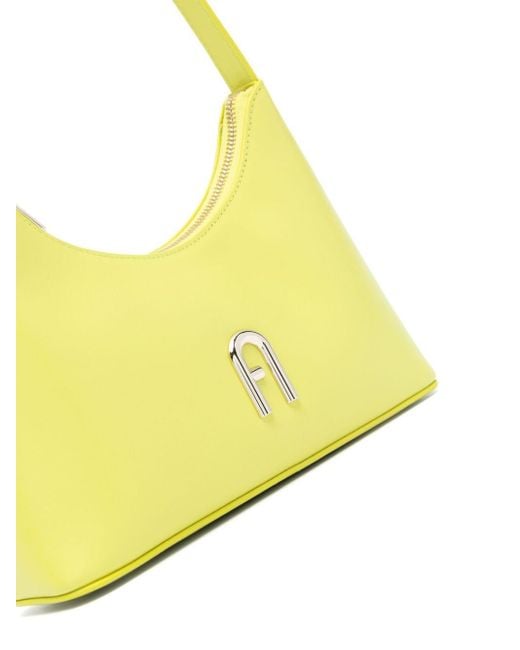 Furla Yellow Diamond Leather Shoulder Bag