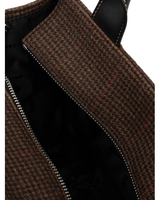 DKNY Black Sac Cabas À Logo Et Anses Sur Le Dessus
