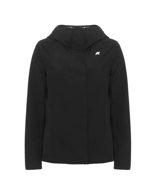 K-Way Black Madalina Hooded Jacket