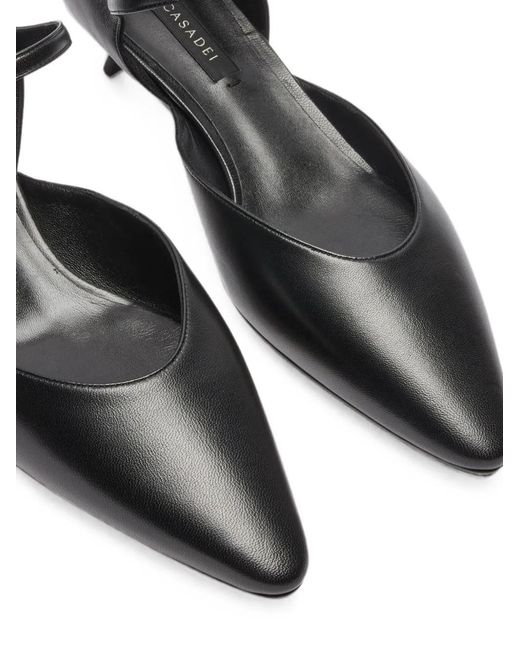 Casadei Black Giselle C-Chain Pumps