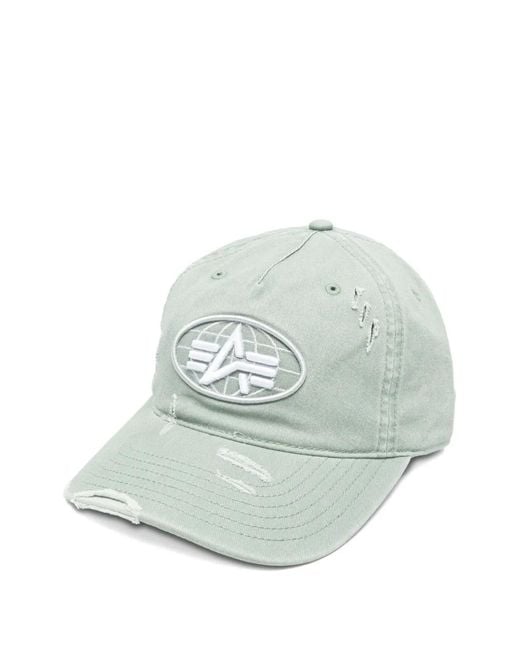 Alpha Industries White Applique Hat for men