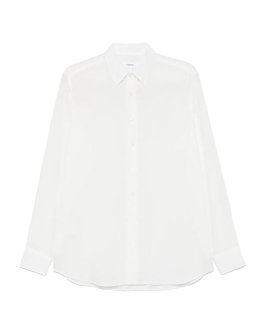 Lardini White Pointed-Collar Shirt for men