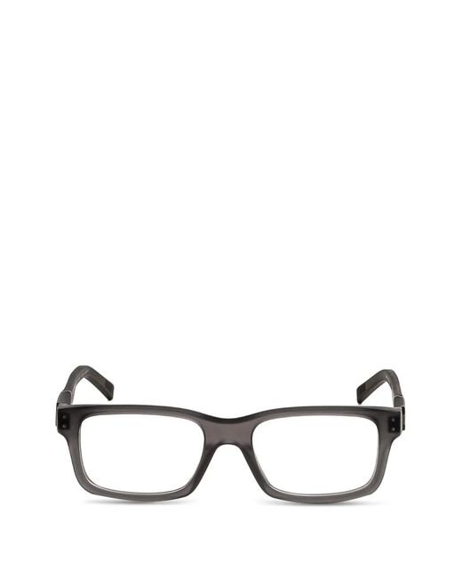 Tag Heuer Gray Rectangle Frame Glasses