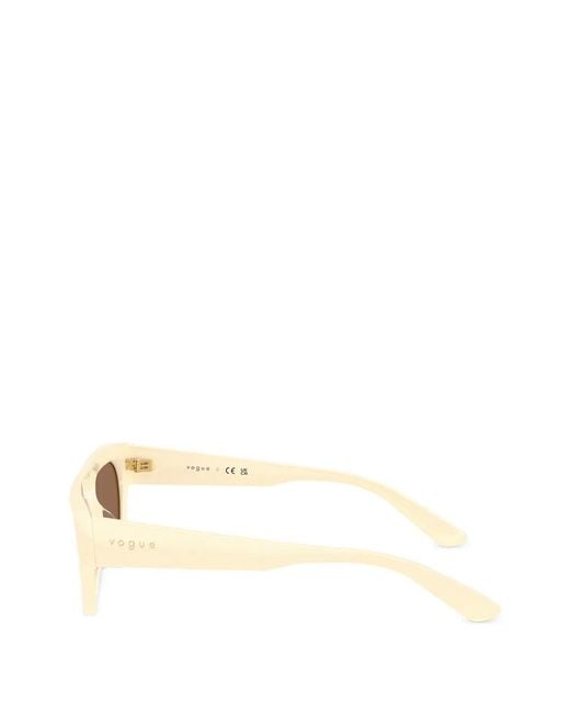 Vogue Eyewear Natural Rectangle-Frame Sunglasses