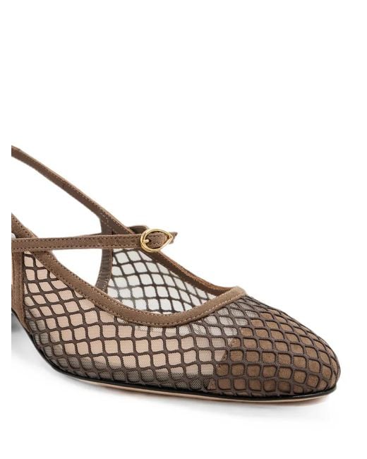 JENNIFER CHAMANDI Green Mattia Slingback Pumps